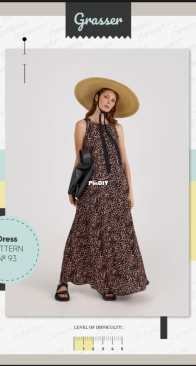 Grasser Inc - Olga Grasser - Dress 93  - Sewing Pattern Instructions - Size 38-56