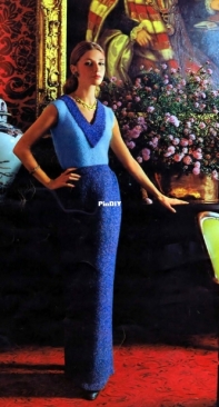 Jeanette Evening - Ribbon Knit Dress 1960