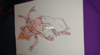 Bal ganish (color pencil and ink)