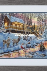 Dimensions - The Gold Collection 70-08976 Winter Cabin PCS