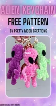 Pretty Moon Creations - Bethany Marshall - Alien Keychain - Free