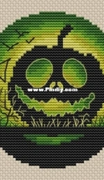 Paradise Stitch - Green Pumpkin by Olga Lankevich