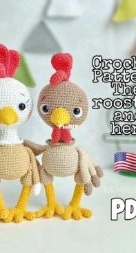 Ka.malinka Toys - Elizabeth Kamalina - The Rooster and Hen