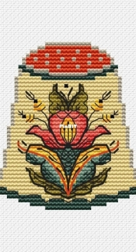 Thimble / NadinEmbroidery - Uftyuzhskaya painting by Nadezhda Oleynik / Oleinik Надежда Олейник