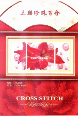 Cross Stitch - Amaryllis Triptych