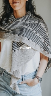 Hip Stripes Shawl by Joji Locatelli