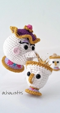 Chiacrafts - Chiara Cremon - Mrs. Potts and Chip