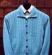 MS176-Rib & Garter Cardigan by Mari Dembrow