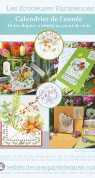 Les Brodeuses Parisiennes LBP - Annual calendar - Calendrier de l'année by Véronique Enginger