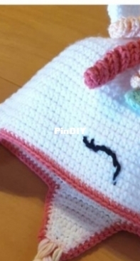 M&M Crochet Designs - Melanie Grobler - Unicorn Beanie  - Free