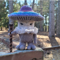 Top stitches Crochet - Jen Knight - Grumpy Mushroom Guardian