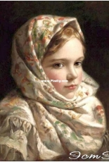 EstE 173 Girl in Scarf