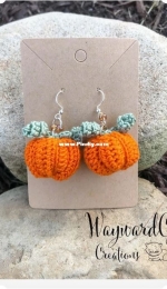 Wayward Cat Creations - Lauren Kovar - Pumpkin Earrings - Free