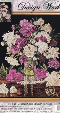 Design Works 2800 Peonies Vase