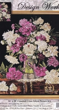 Design Works 2800 Peonies Vase