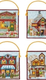 Dimensions 70-08954 Winter Village Ornaments PCS
