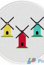 Daily Cross Stitch  - Windmills