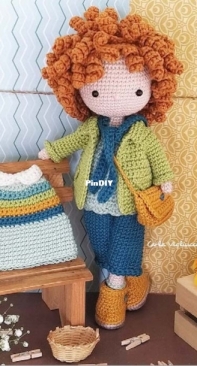 Ponto a Ponto Handmade - Carla Vigliucci - Doll Norah - Boneca Norah - Portuguese