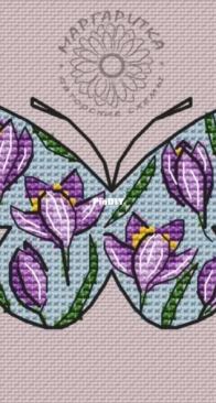 Margaritka Stitch - Butterfly Crocuses by Margarita Shelikhova