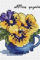 Bouquet of Pansies by Natalia Cherepanova