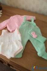 Green and Pink Doll Set