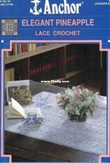 Anchor Book No.10 - Susan Bates - Elegant Pineapple Lace Crochet - 1990