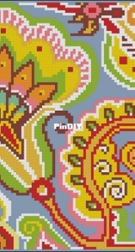 Paisley Parade by Felicity Hall from Cross Stitcher 291 PCS + XSD