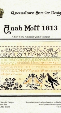 Queenstown Sampler Designs Anah Mott 1813 -