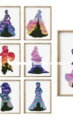 Stitches Lovers Shop - 12 Princesses Silhouette