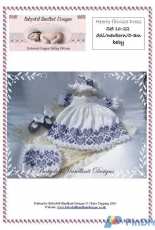 Hearts Pattern Fairisle Dress Set  by Claire Topping - Claires Baby & Doll Handknit Designs