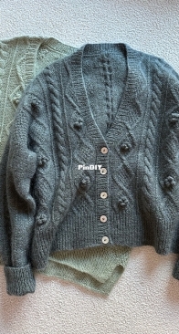 Athens Cardigan V-neck by Manmi Choi  - English