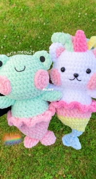 RIN Crochet - rin.meow21 - Linh Dang - Froggy and Unimeow Mermei