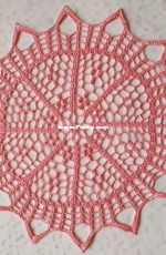 Pink doily