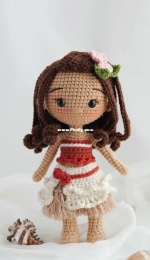 Green Frog Crochet - Thuy Anh - Đặng Thùy Anh - Moana - Vaiana - Spanish - Translated