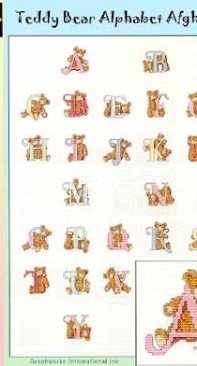 Graphworks International Book 38 - Teddy Bear Alphabet Afghan