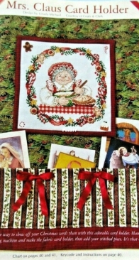 Mrs Claus Card Holder by Ursula Michael from The Cross Stitcher XSD