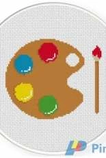 Daily Cross Stitch - Paint Palette