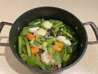 Making homemade stock