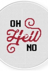 Daily Cross Stitch - Oh Hell No