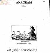 Anagram Diffusion La gardeuse doies