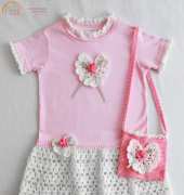 Maggies Crochet - Maggie Weldon - Rose T-Shirt Dress and Purse Pattern