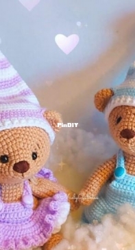 El Crochet de Miel - Miel y Galletas - Hannie Ordoñez Aguilar - Pijama Baby Bears - Spanish