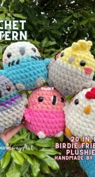 Annie Carraway Art / Handmade by Annie - Annie Carraway - Birdie Friend Plushies