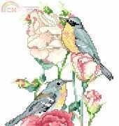 Donna Vermillion Giampa 056 - Janlynn 125-56 - Birds and Roses PCS