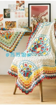 New Mommy Handmade DIY - Su Su Jie Jia - Susans Family - Skywheel Lotus Blanket - Free