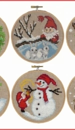 Permin 13-6240, 13-6241, 13-6242, 13-6243, 13-6244, 13-6245 Christmas Ornaments XSD
