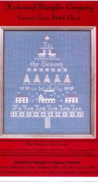 Historical Sampler Company HSC - White Christmas Tree Sampler