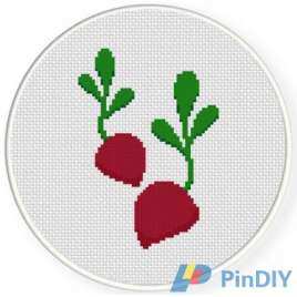 Daily Cross Stitch - Two Beets