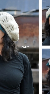 Trellis Beret by Woolly Wormhead