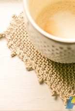 Cozy Linen Coasters by Anne B. Weil